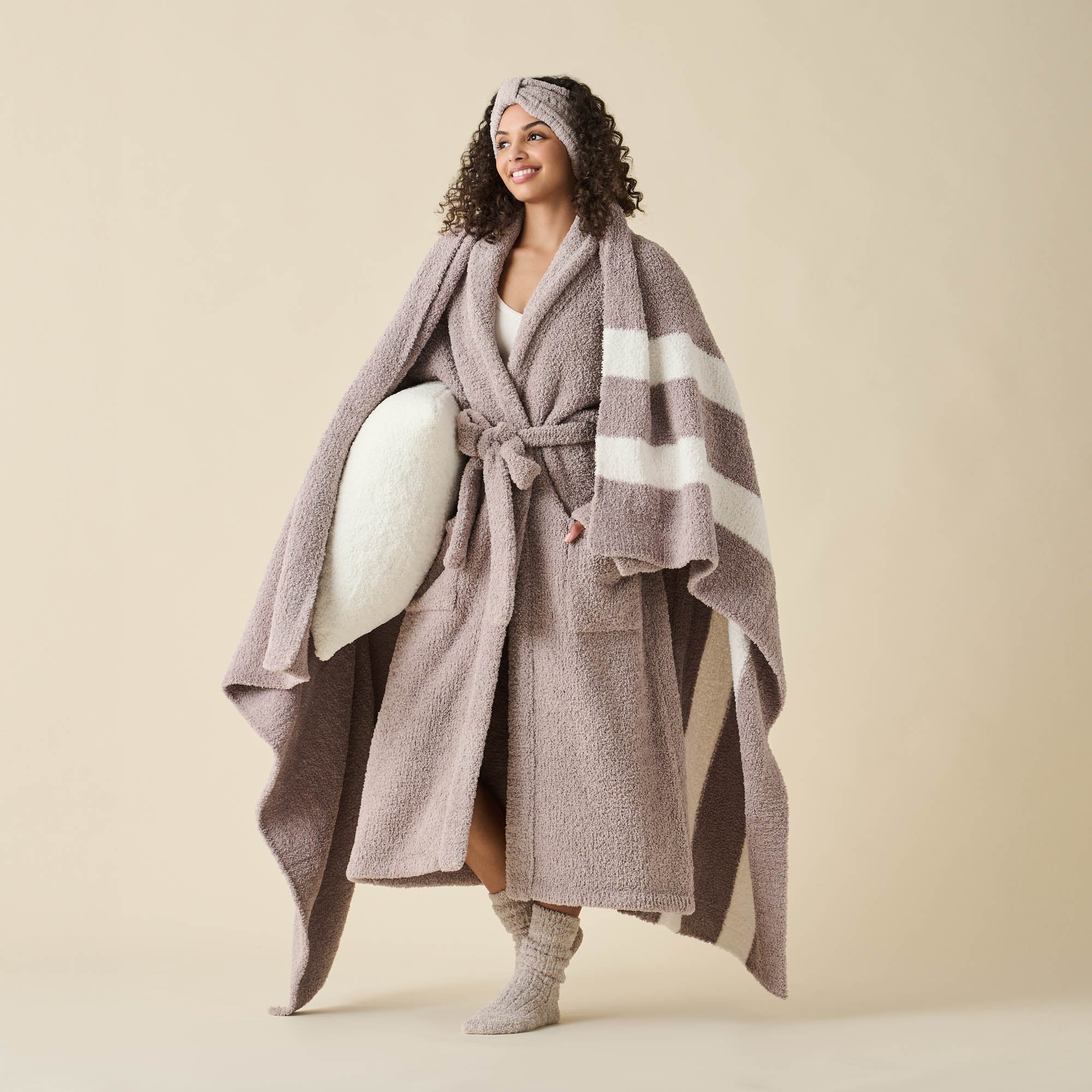 2-Stripe Pattern Throw Blanket | Kashwere