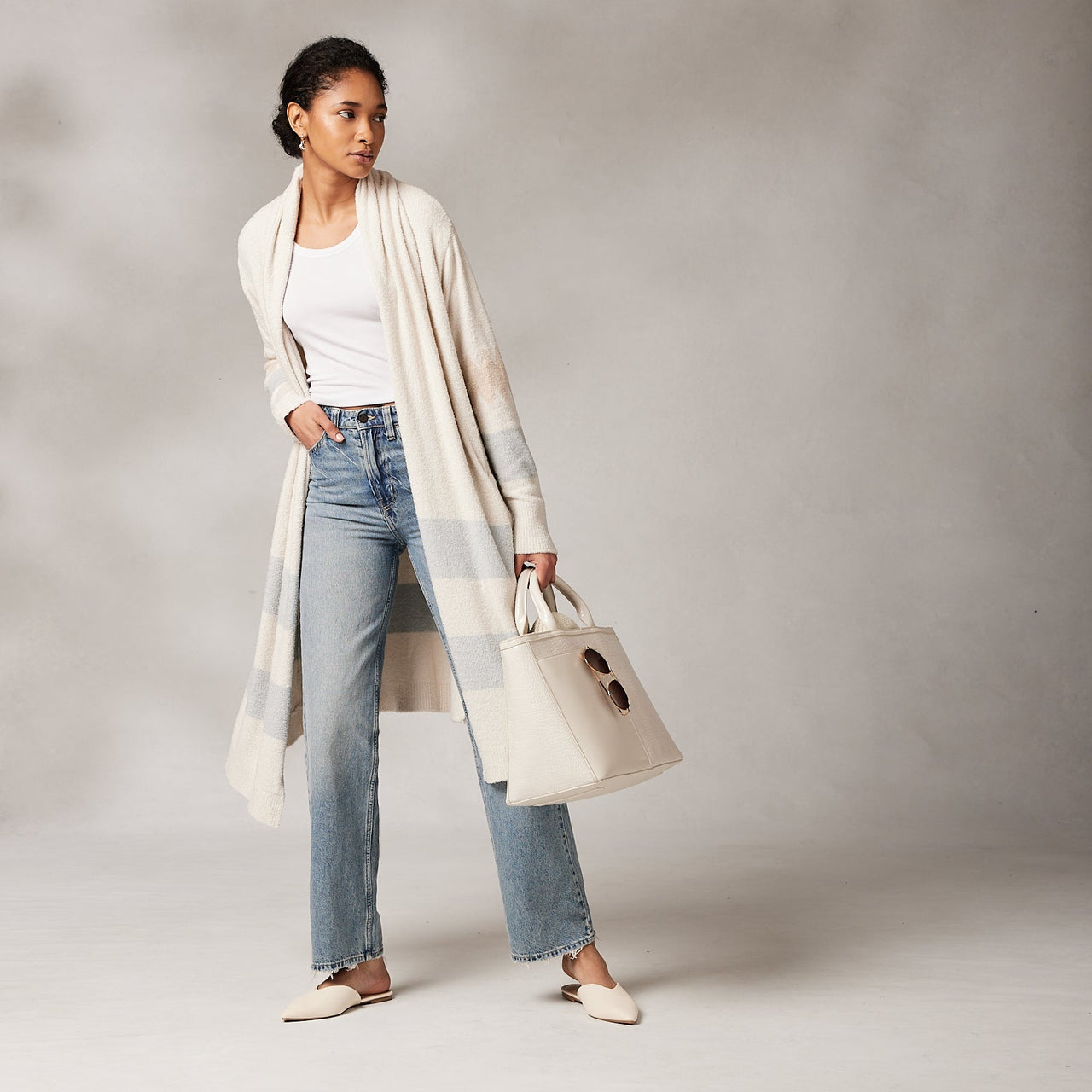 Women's - Shawl Collar Coat - Spring Aztec - Kash-ease™