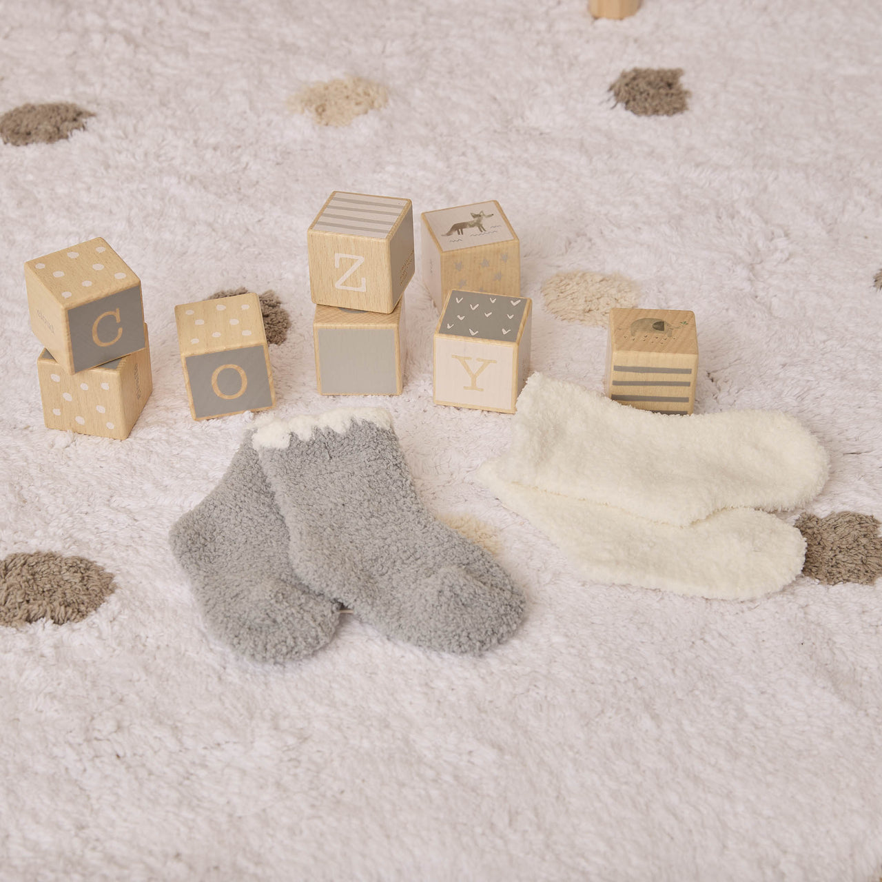Baby Socks Sets Solid with Trim Chenilla Classic