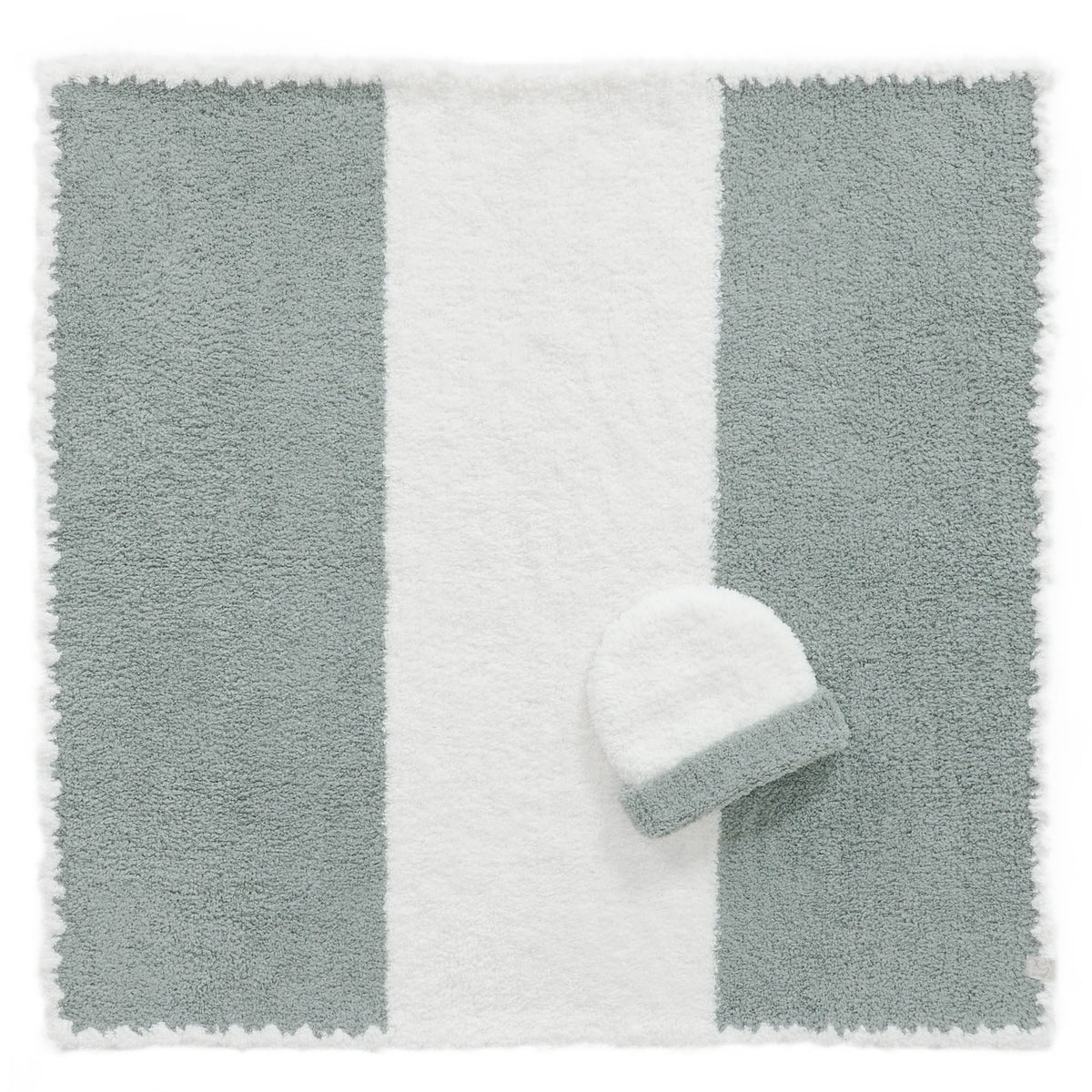 Baby Blankets with Cap - Center Stripe Pattern | Kashwere