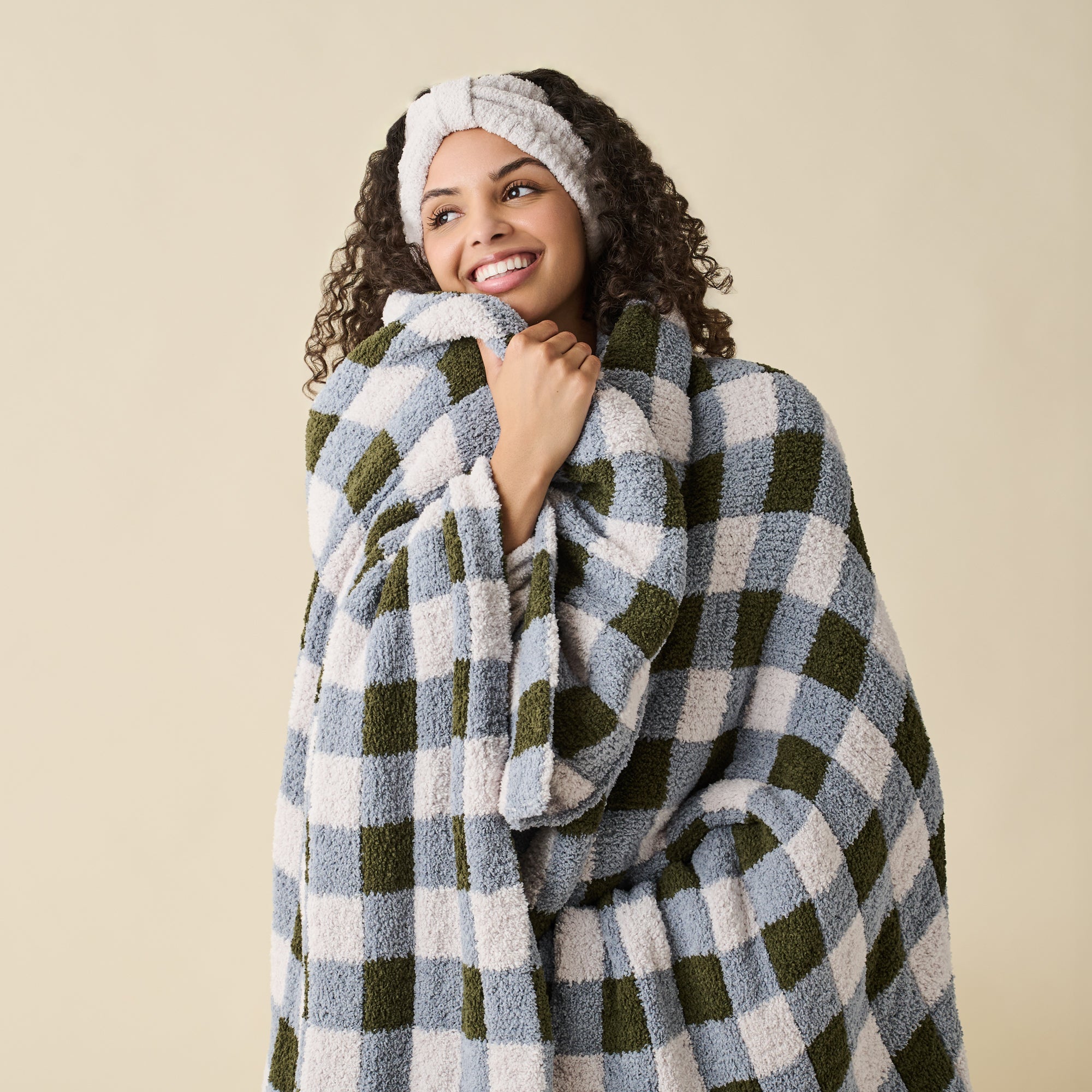 Gingham Throw Blanket