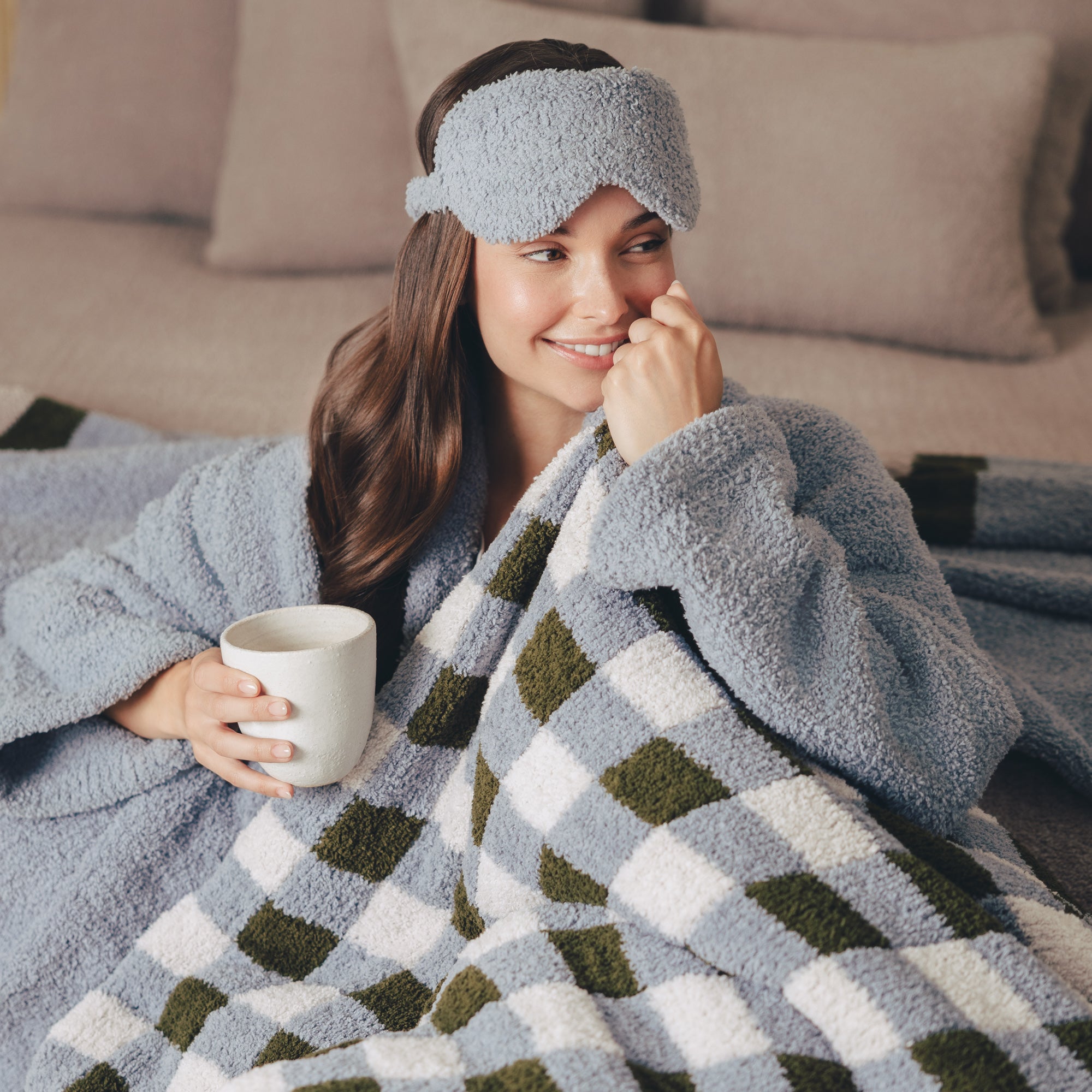 Gingham Throw Blanket
