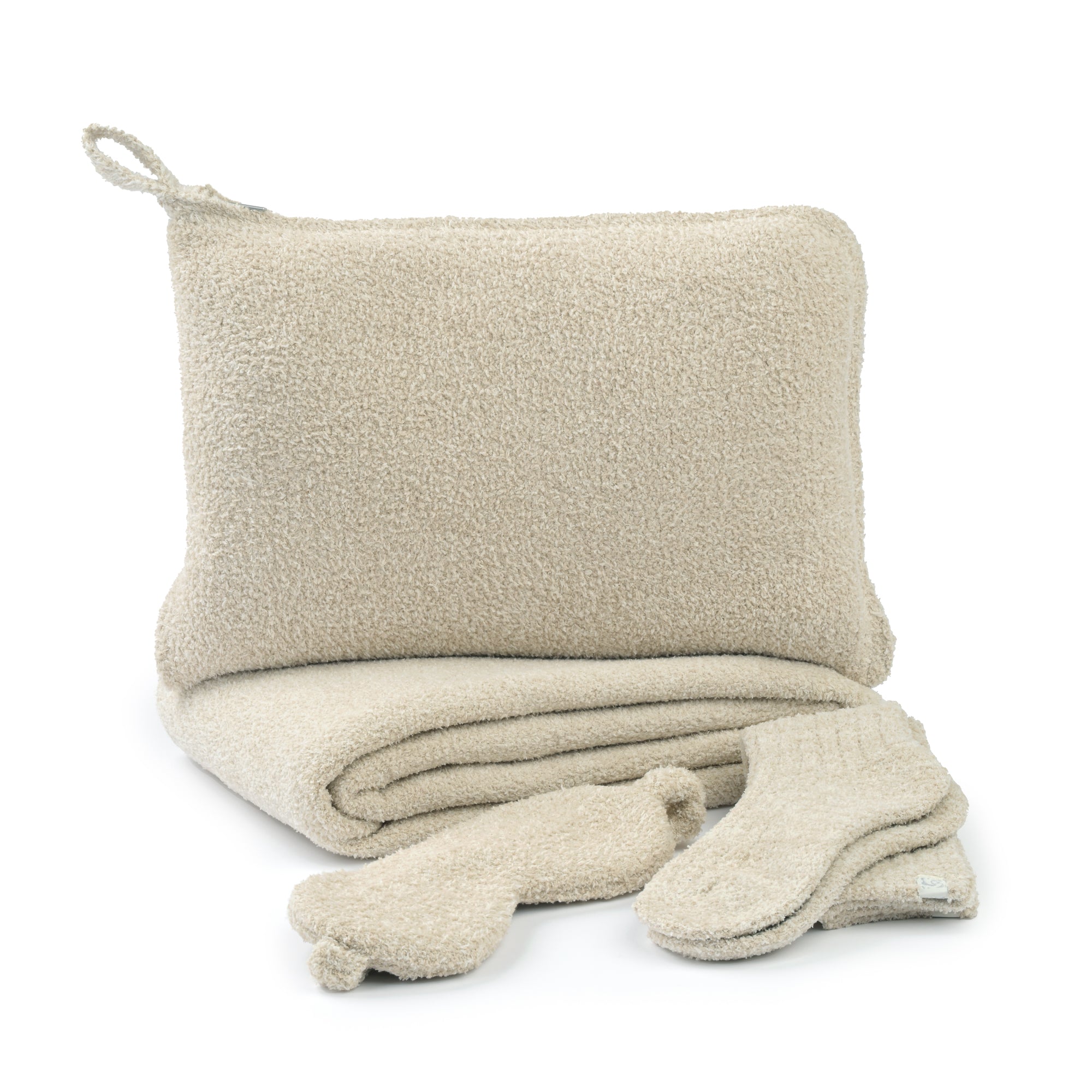 Travel Blanket / Socks / Eye Mask Set - Fleck - Kash-lounge™