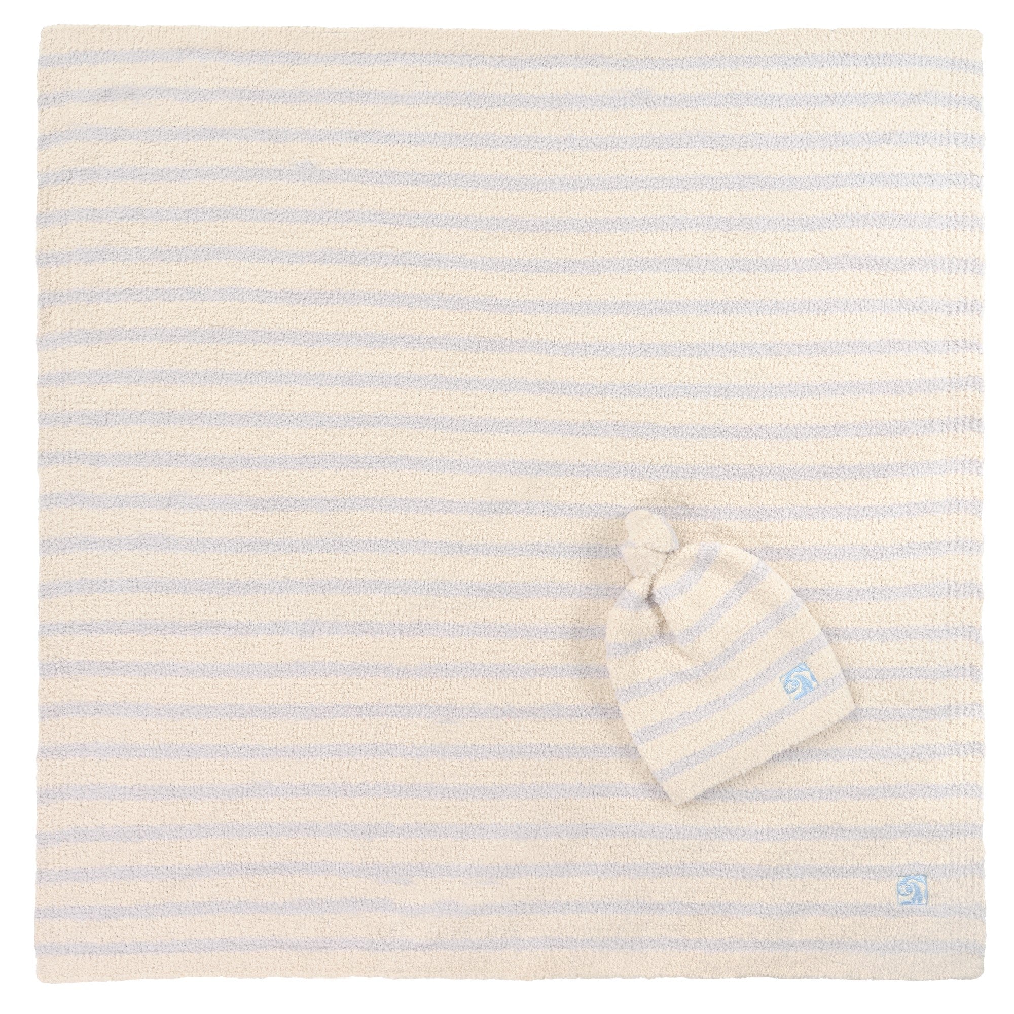 Baby Blankets - Mini Stripe w/ Cap - Chenilla Fine™