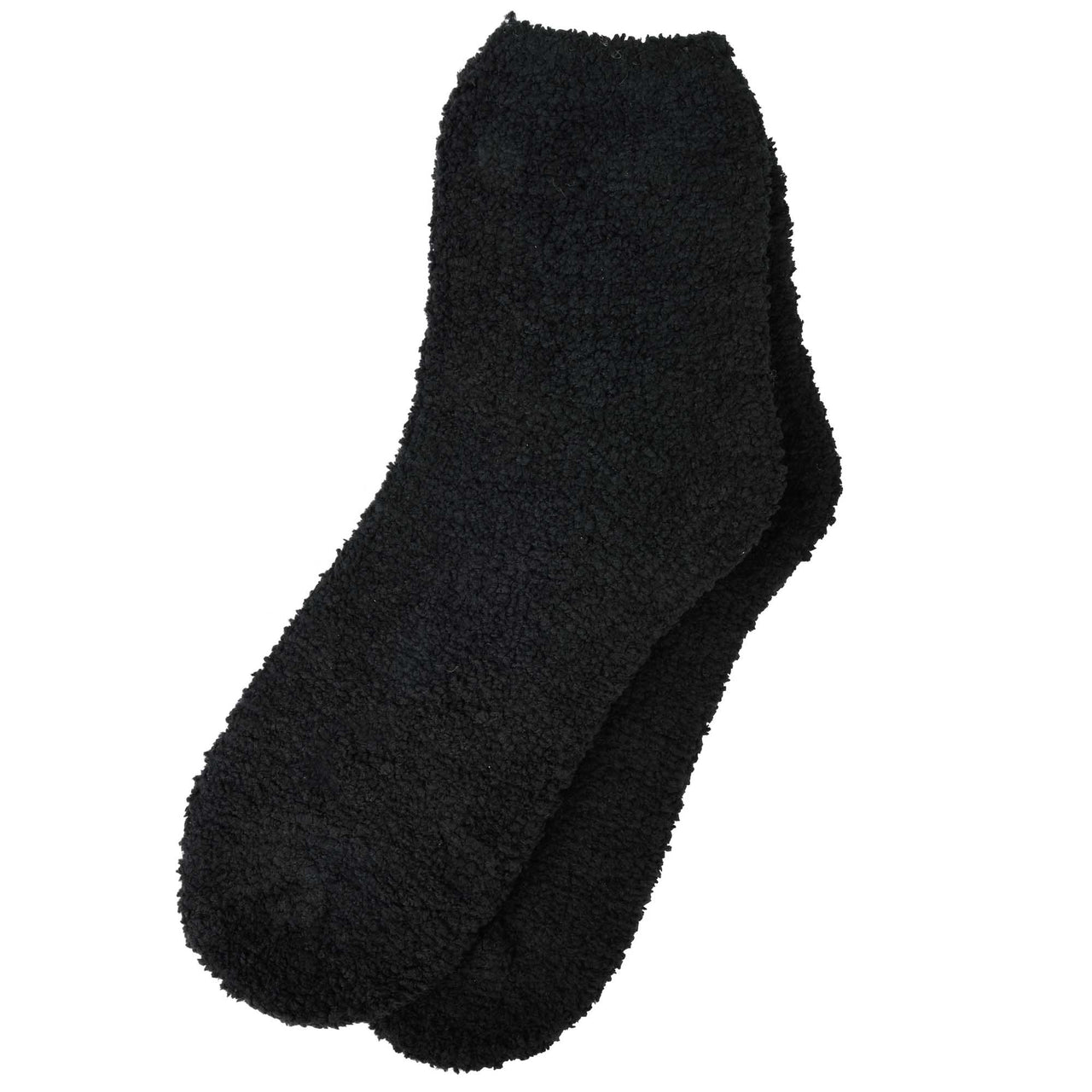 Black cheap fluffy socks