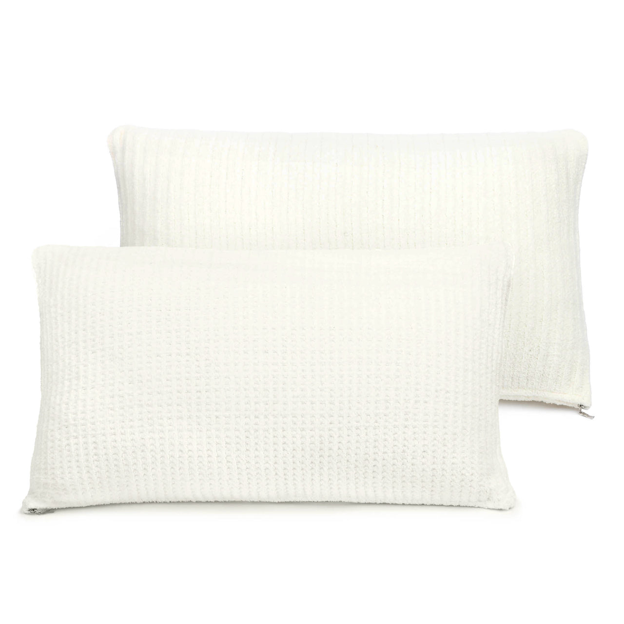 Euro Washed Waffle Weave Throw Pillow White - Threshold™